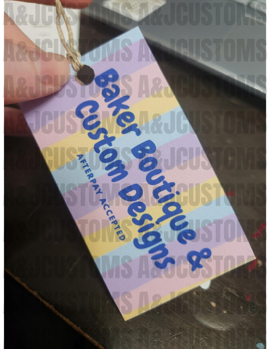 Custom clothing tags