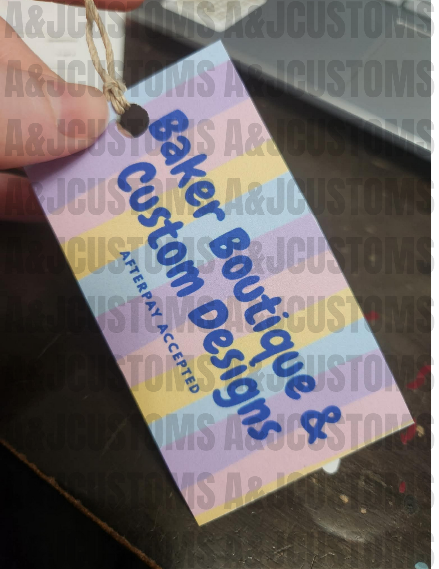 Custom clothing tags