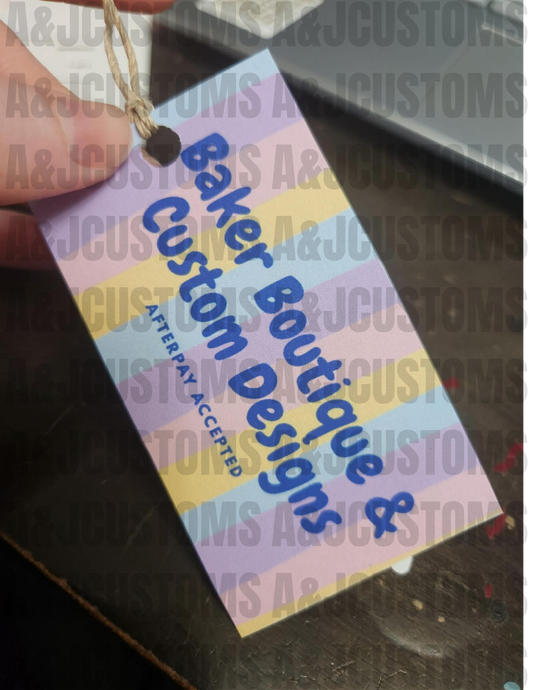 Custom clothing tags