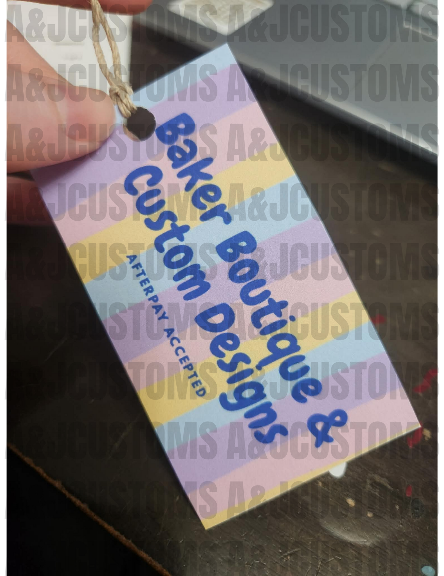 Custom clothing tags