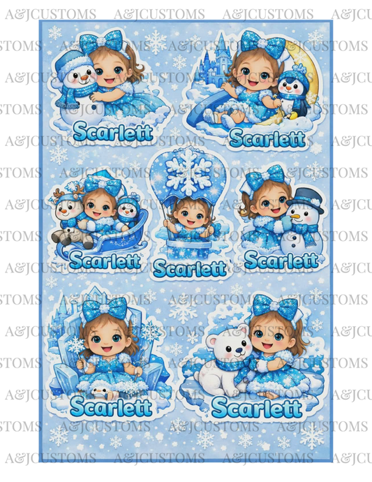 Custom Sticker Sheet Listing for Heather